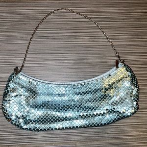 Blue Chainmail Clutch/Evening bag
